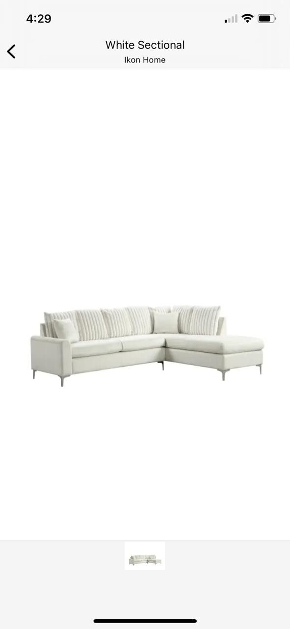White Sectional - Free Home Delivery