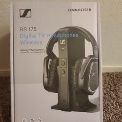 Sennheiser Consumer Audio RS 175 RF Wireless Headphone System for TV Listening with Bass Boost and Surround Sound Modes,Black