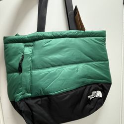 The North Face Nupste Tote Bag-Green, Authentic, New