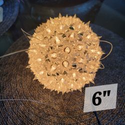 Light Up Christmas Ball. Only Half Lights Up. Hangs. May Just Need A Bulb Replaced. 