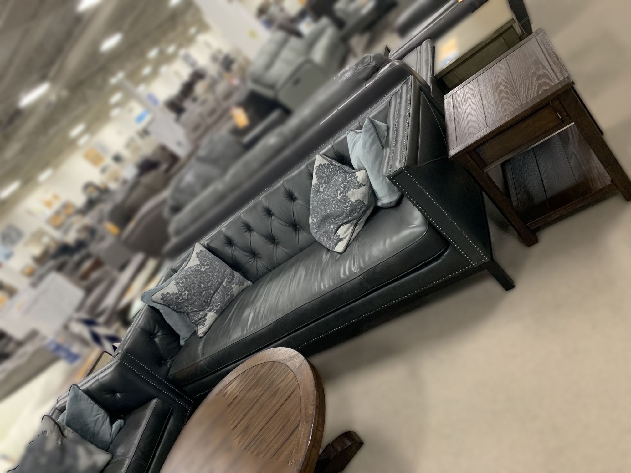 Leather sofa