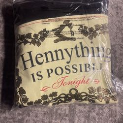 henneything  is possible hoodie , Black , size small