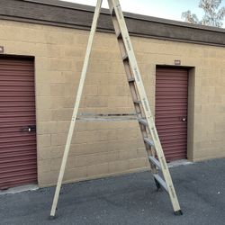HUSKY  10 foot FIBERGLASS step ladder 