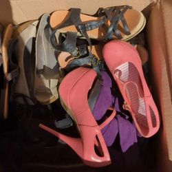 Box Of High Heels/Sandals 
