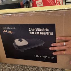 2-in-1 Electric Hot Pot & BBQ Grill