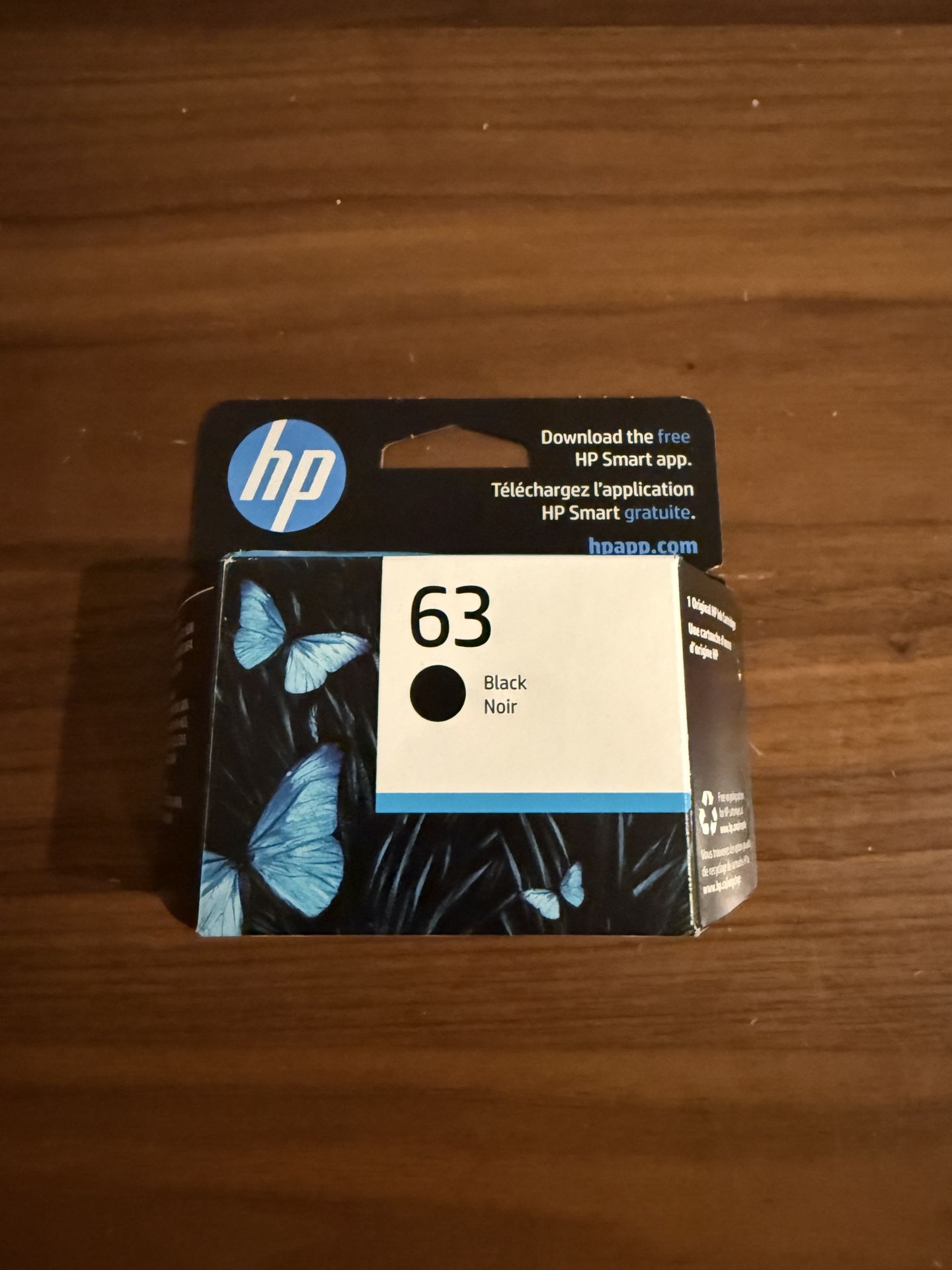 HP63 Black Printer Ink Cartridge Brand New