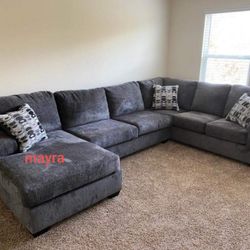 New, Have Delivery,  Ballinasloe smoke LAF And RAF Sectional Seccional Couch, Have Delivery 