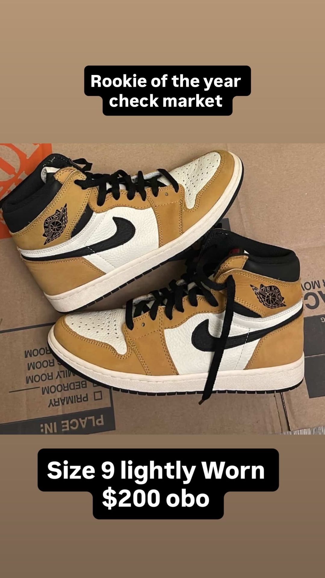 Jordan 1 Rookie Of The Year Size 9