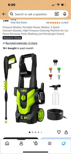 NEW IN BOX - LWQ Portable High-Pressure Washer & Cleaning Kit