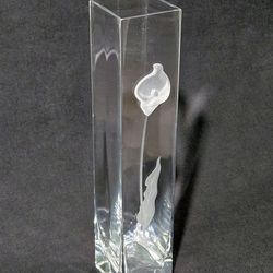 Glass Flower Vase - 12 Inch 
