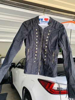 Guess Leather Jacket sz Sm