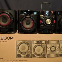 LG XBOOM CM4590 Mini Hi-Fi Shelf System w/ Subwoofer & Bluetooth