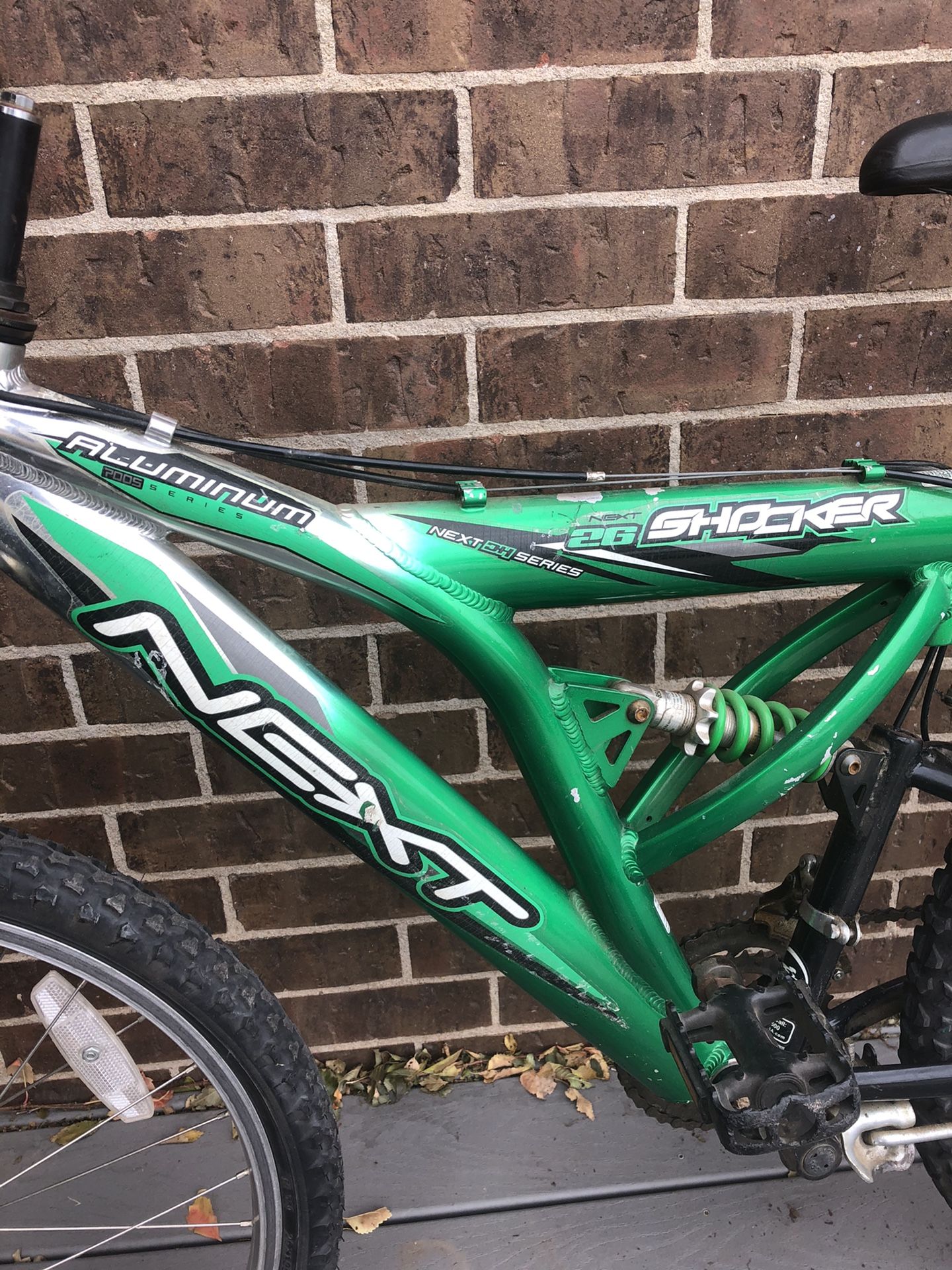 ——-26” NEXT SHOCKER full suspension mountain bike——-