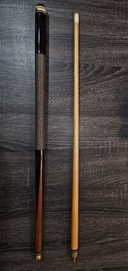 2-Piece Wood Pool Cue Billiard Heavy Stick