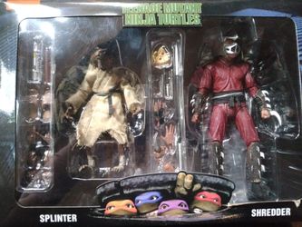 NECA Splinter and Shredder 7-inch action figure 2-pack.