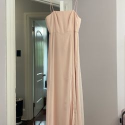 Blush Colored Bridesmaid Dress 
