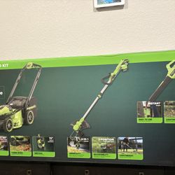 Greenworks Mower Combo Kit