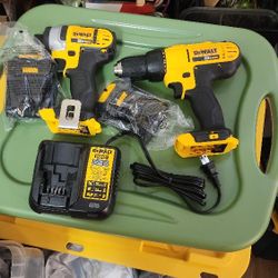 DEWALT 2-Tool 20-Volt Max Power Tool Combo Kit with Soft Case (2-Batteries and charger Included