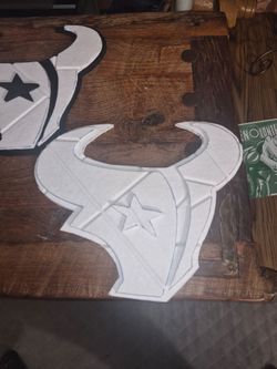 3D Houston Texans cut out logo signs