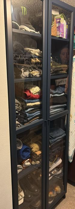 Glass doors cabinet