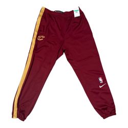 Nike NBA Cleveland Cavs Men XLT Tearaway Shootaround Pants Breakaway Snap Button