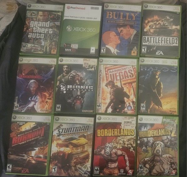 Xbox 360 Games Lot Of 12