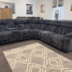 🖤 Dark Gray Sectional Set – Only $1299!