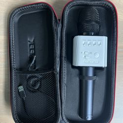 Black Wireless Karaoke Microphone