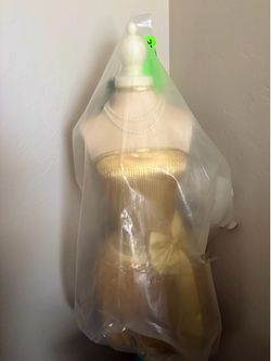 Female Gold Dress Form Mannequin