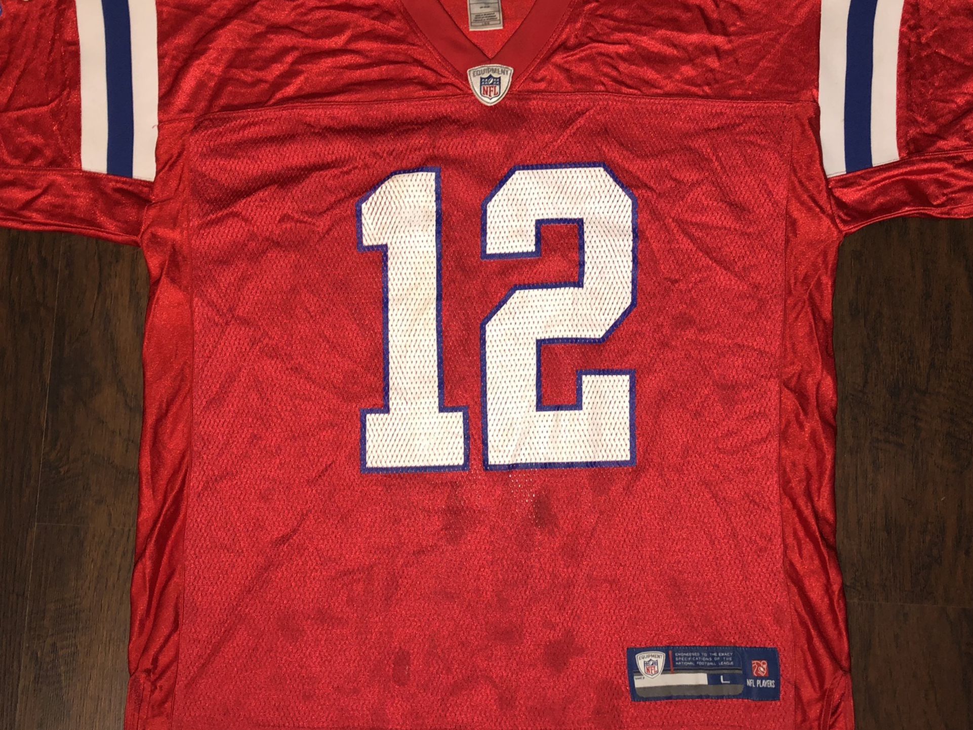 Tom Brady New England Patriots Alternate Reebok Jersey Sz Large