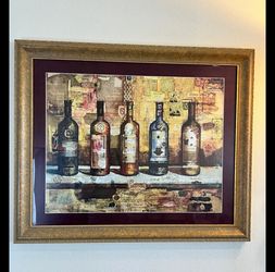Wine lover framed print