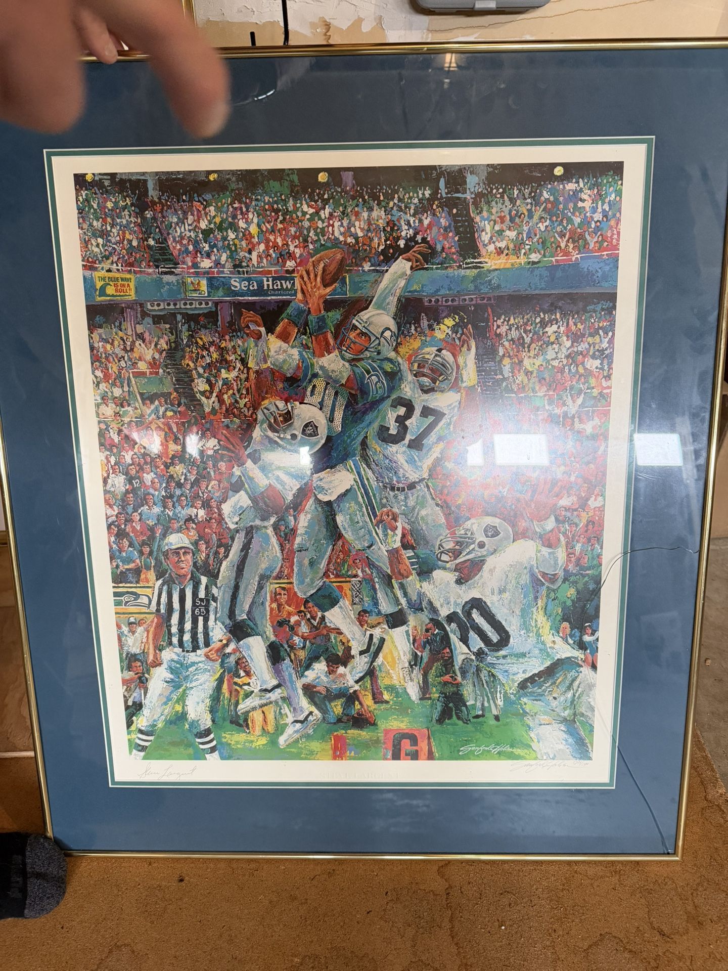 Steve Largent Signed Painting 1294/1500