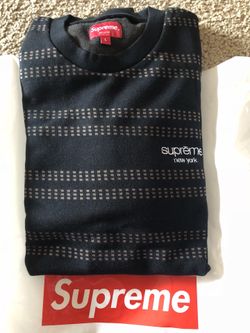 Supreme dash crewneck sweater NEW xl