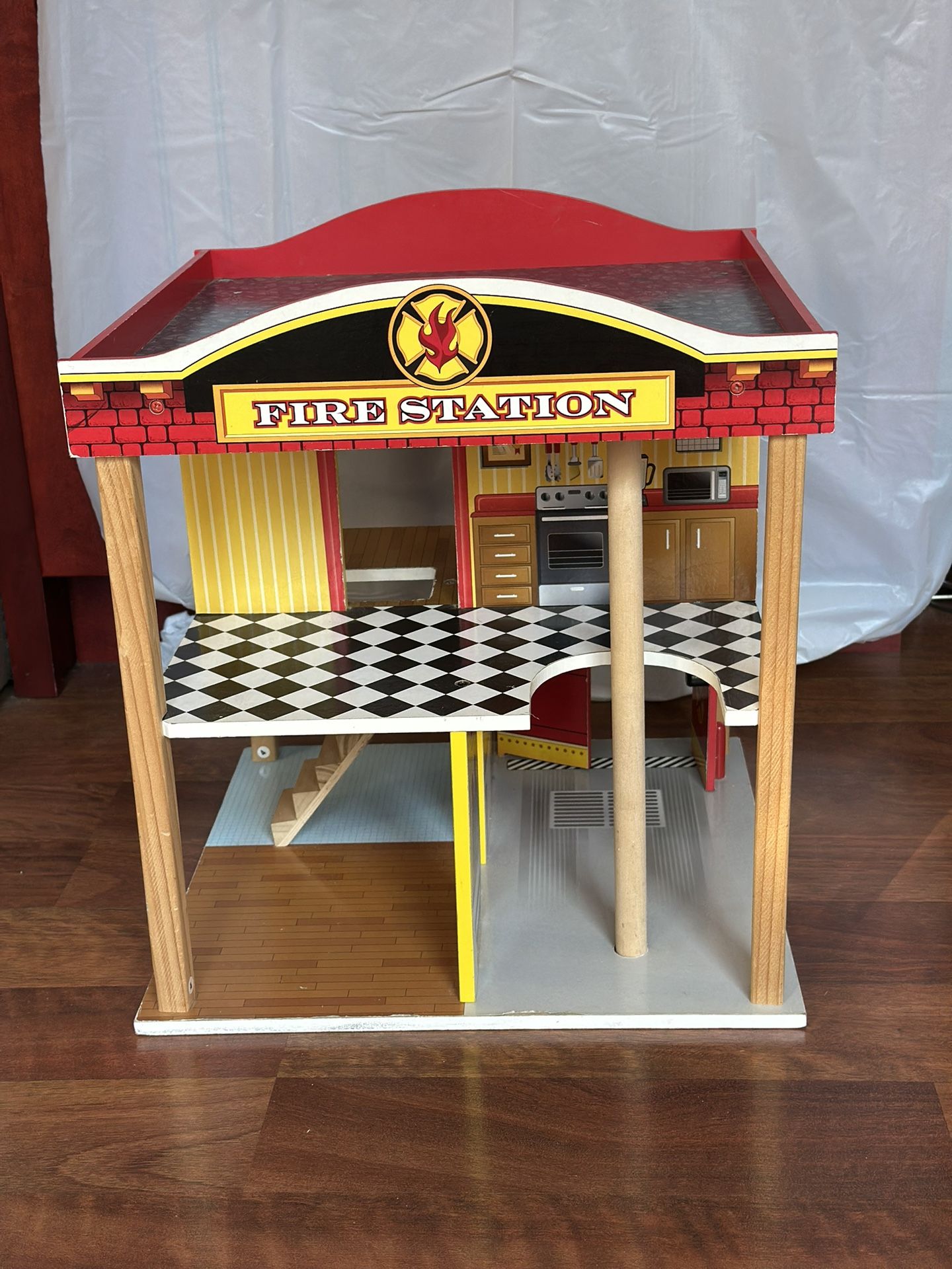 Kids Playhouse With Helicopter Launching Pad