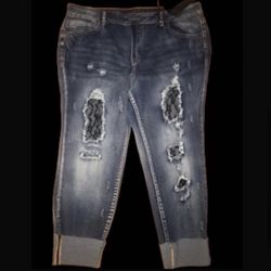 Plus Size Ankle Skinny Jeans