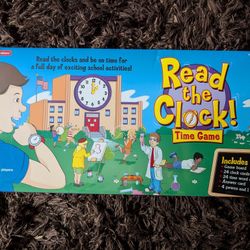 Lakeshore Read the Clock! Time Game Educational Board Game Grades 1-2 