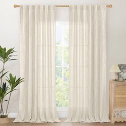 2 panels Linen Curtains 40×102