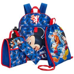 Disney little & big boys 5 Pieces Backpack & accesorios set 🎒. Brand new