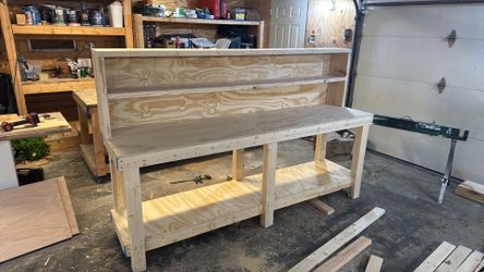 Workbench for garage or warehouse