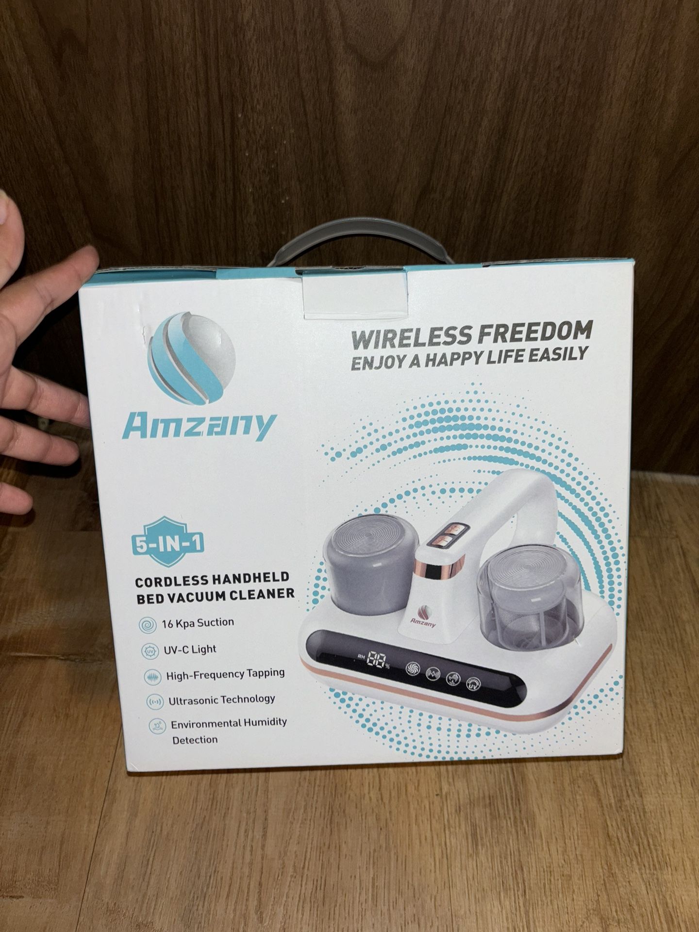 Amzany Cordless Handheld Bed Vacuum Cleaner