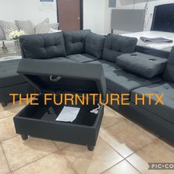 Brand New Reversible Sectional With Free Storage Ottoman Available In Different Colors Same Day Delivery Finance Available 