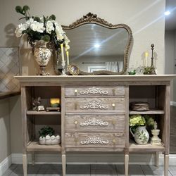 Buffet Server/hutch/kitchen Cabinet/ Dining Room Furniture/coffee Bar/ 