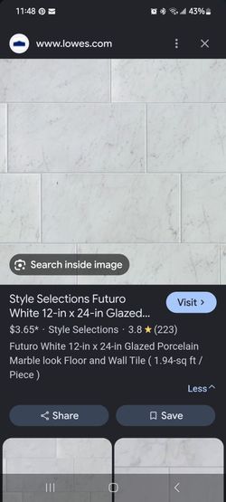 Marble Look Floor and Wall Tile