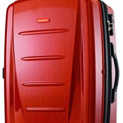 28" Samsonite Winfield 2 Hardside Expandable Luggage Bag with Spinner Wheels, Orange, Checked-Large 28-Inch