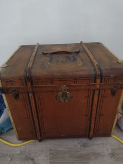 Square Antique Trunk