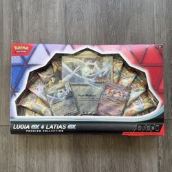 Pokémon 10 packs - Brand New Lugia ex & Latias ex Premium Collection - 5x destined rivals 5x mega evolution