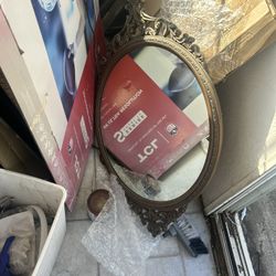 Vintage Poss Antique Mirror Details Pending