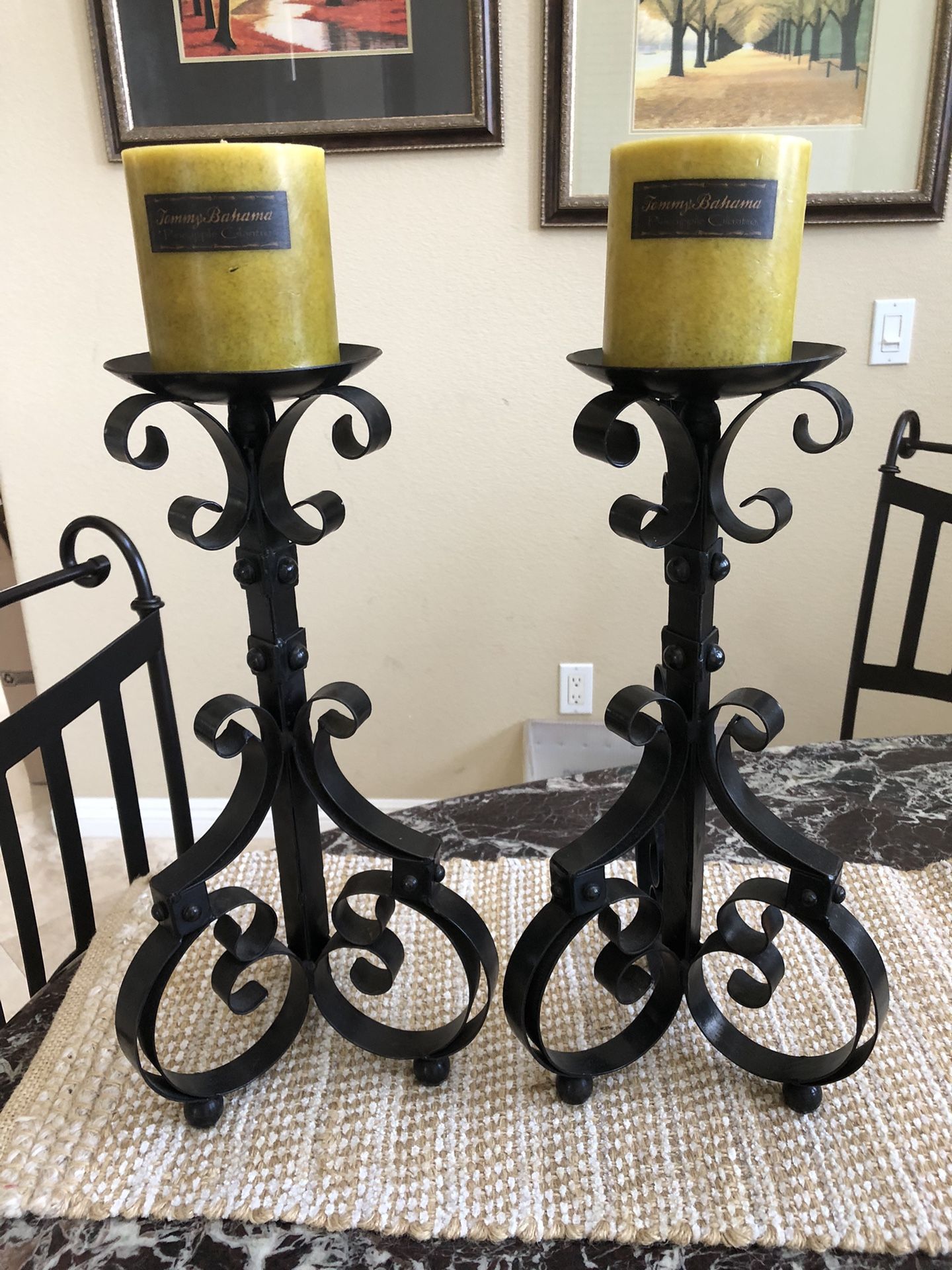 Iron Candle Holders