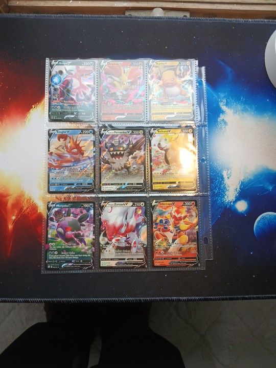 Pokemon Cards! 9 Pack V Cards