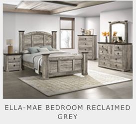 4- Pc Bedroom set Dresser,Mirror  Nightstand (1) Queen size bed frame  Not including Mattress and Box Sp
